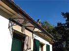 Pensilina in ferro battuto lavorato a mano  