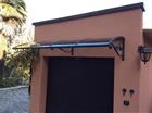 Pensilina in ferro battuto lavorato a mano